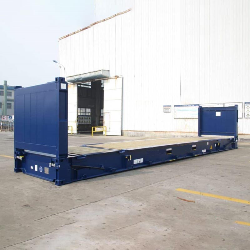 Hur kan en platt rackcontainer förenkla överdimensionerad lasttransport?