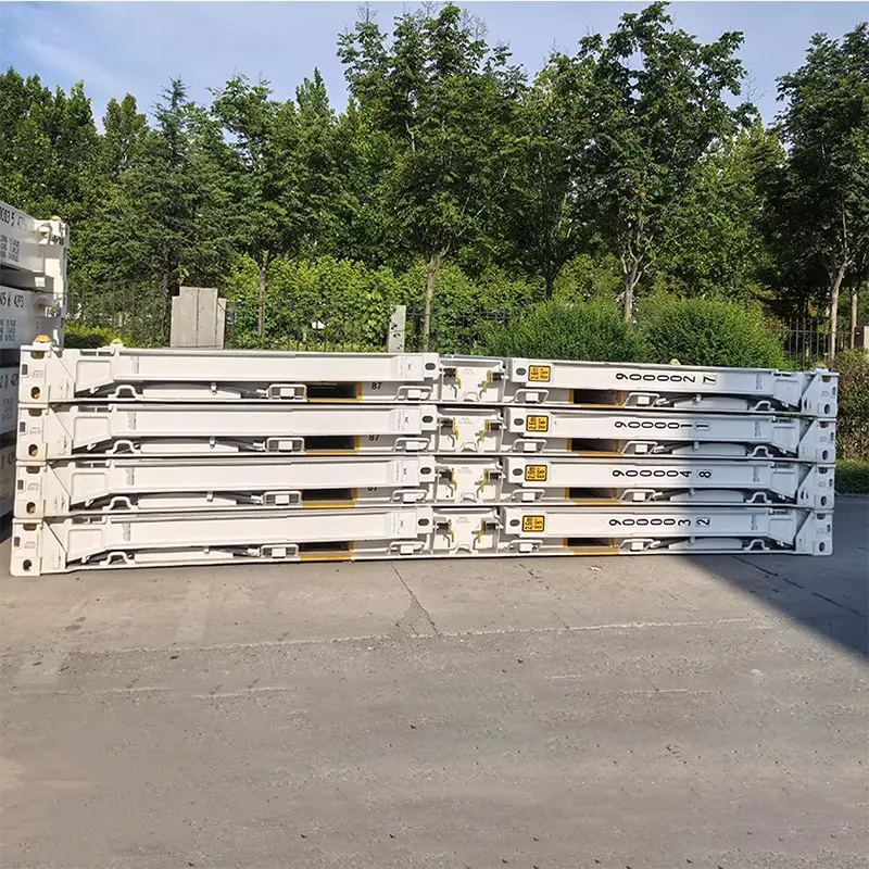 Hopfällbar Flat Rack-behållare